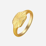 Aurizette | Pierścionek Sunray w Złocie 18K