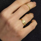 Aurizette | Pierścionek Sunray w Złocie 18K