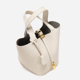 Glaiza | Elegancka Torebka typu Bucket Gold-Lock