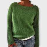 Regine – Sweter z Gładkiej Dzianiny