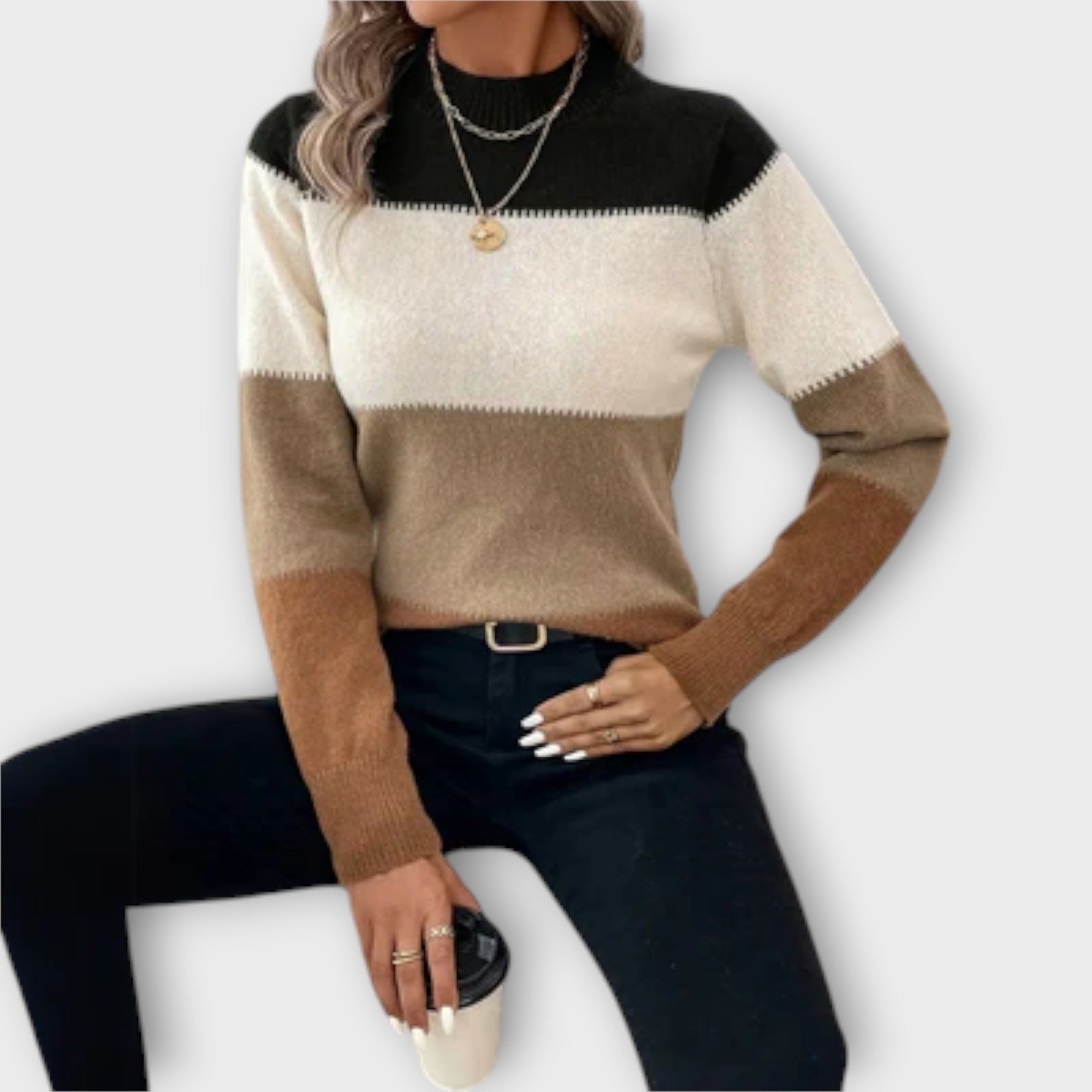Elina - Sweter Casual i Elegancki