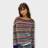 Manonin - Sweter w Prążki Casual i Wygodny