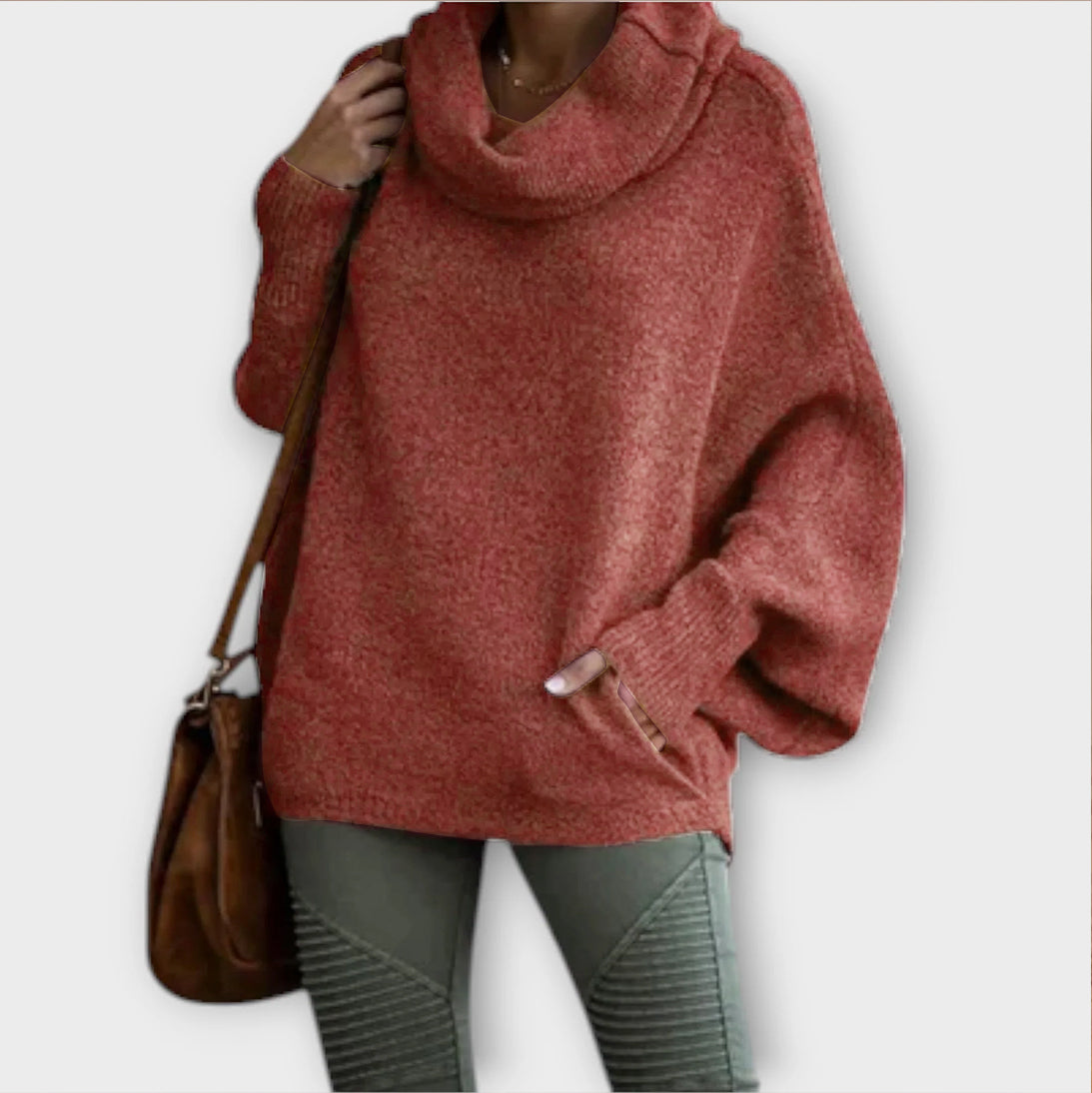 Ulrike - Elegancki sweter damski w stylu żółwia