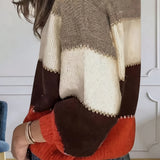 Livia - Sweter Color Block