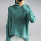 Darcy - Sweter z Wysokim Kołnierzem Oversize
