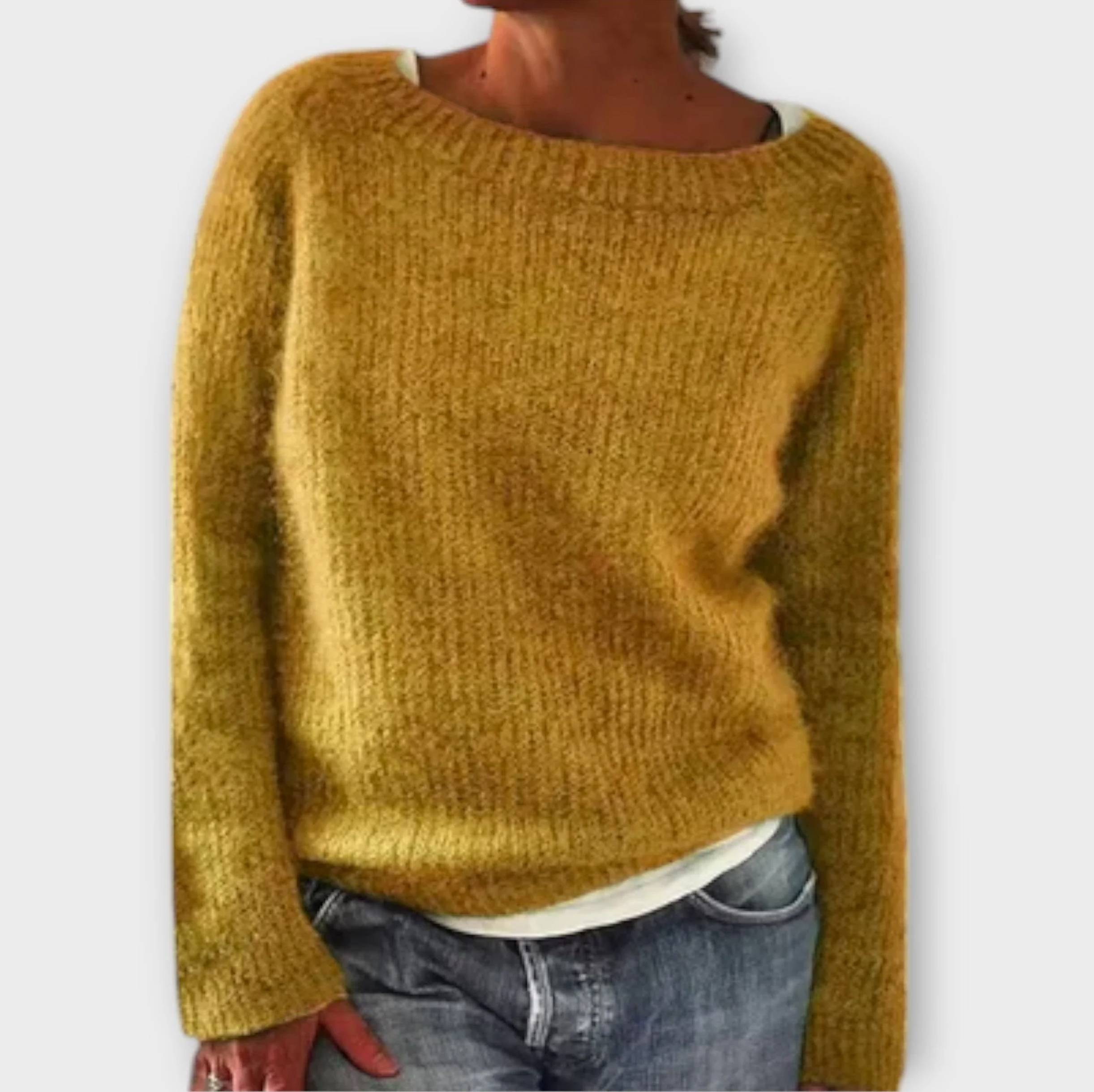 Regine – sweter jednokolorowy