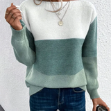Calista - Elegancki Sweter z Długim Rękawem i Opadającymi Ramionami