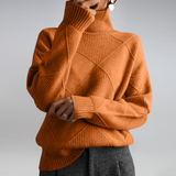 Darcy - Sweter z Wysokim Kołnierzem Oversize