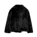 FIORA - Kurtka Puffer z Efektem Futra