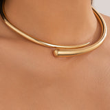 Niebo | Naszyjnik Choker Otwarty w Kształcie Kropli