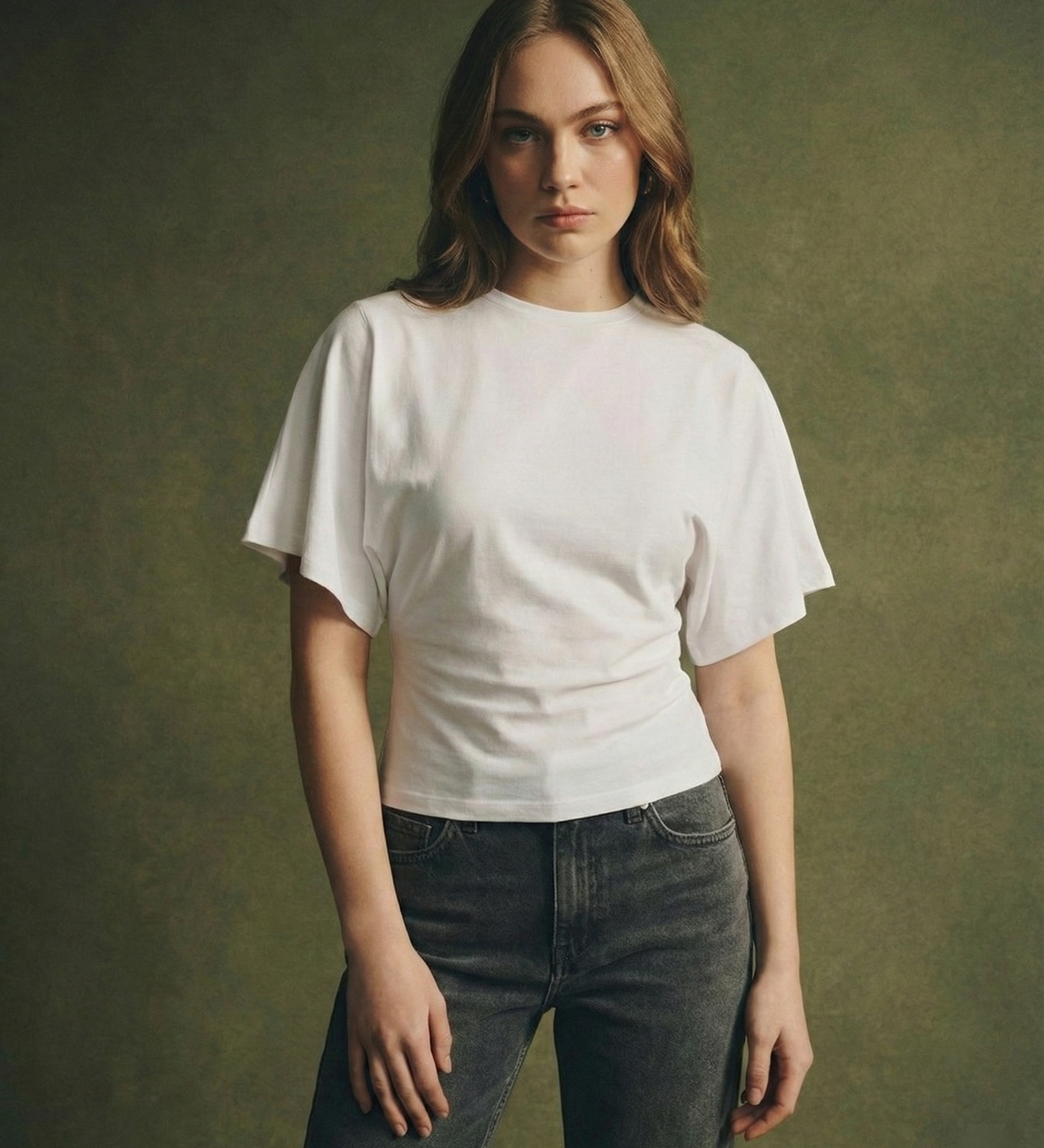 Arden Drape Bawełnka T-shirt