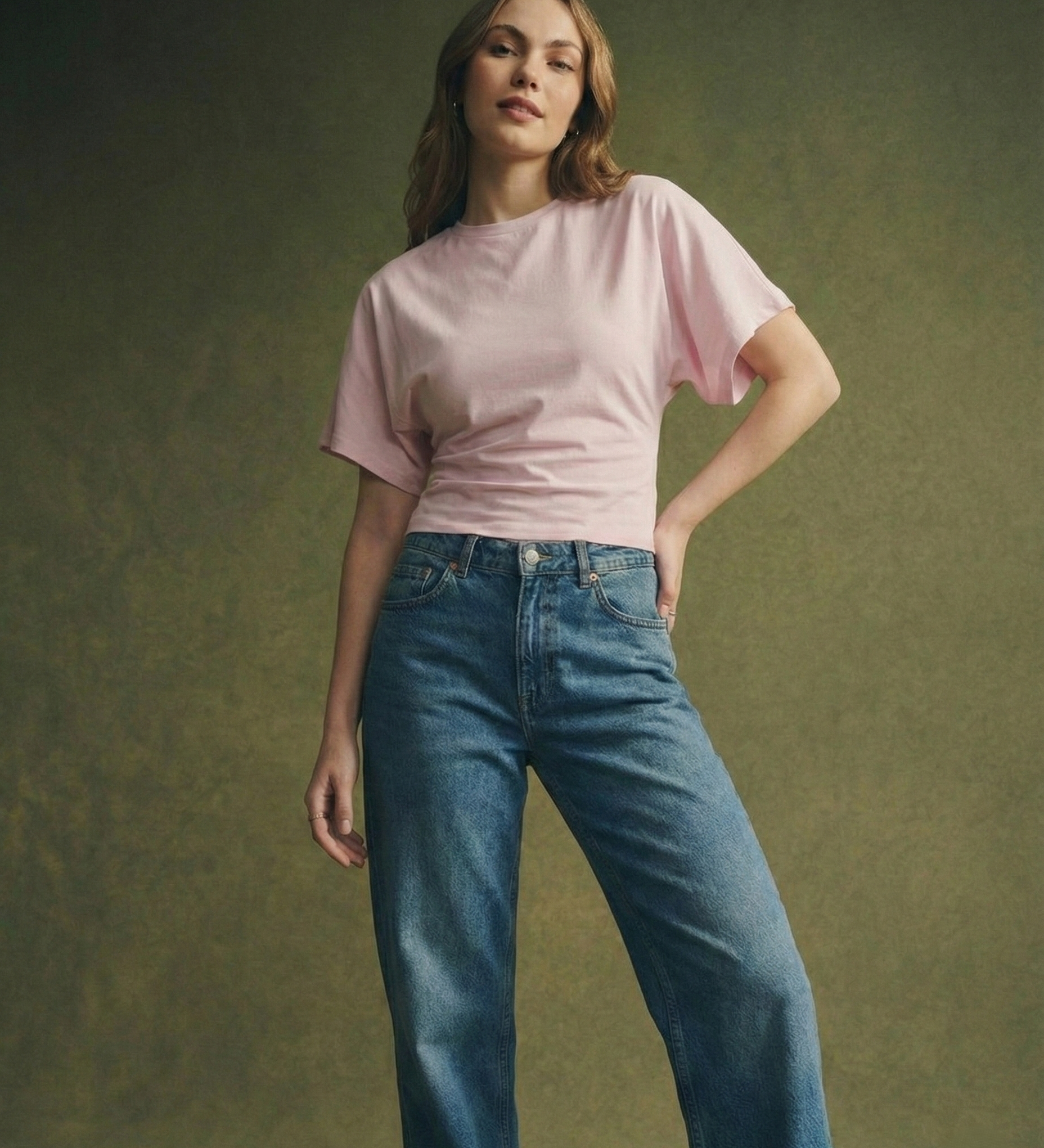 Arden Drape Bawełnka T-shirt