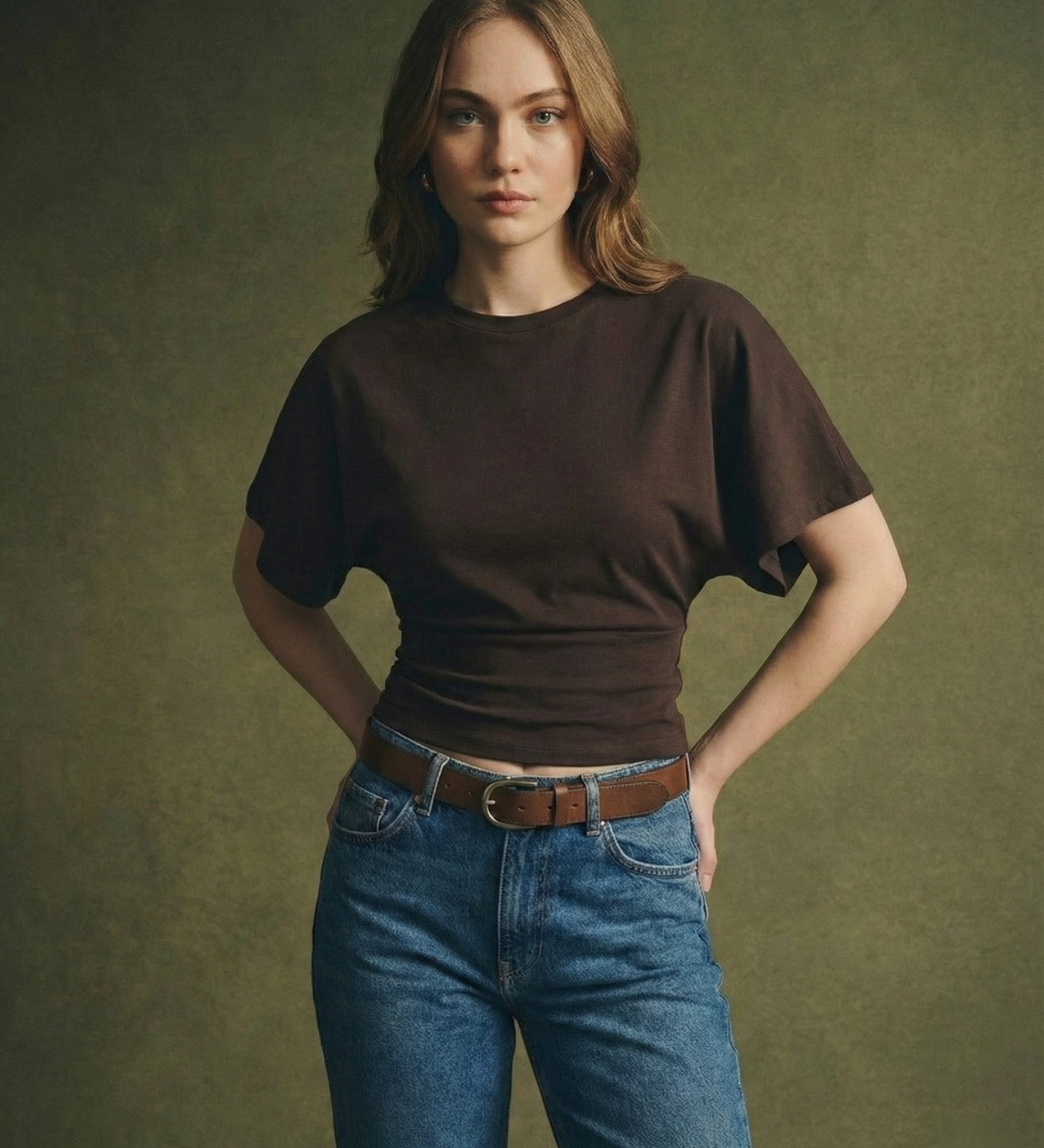 Arden Drape Bawełnka T-shirt