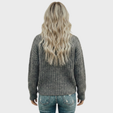 Aroa – Sweter pleciony z golfem
