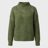 Aroa – Sweter pleciony z golfem