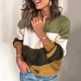 Erika - Wygodny Sweter w Paski
