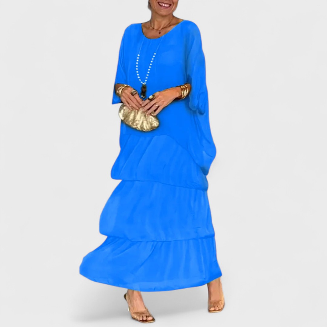 Nora - Elegancka sukienka casual boho z chiffon