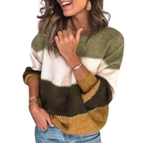 Erika - Wygodny Sweter w Paski