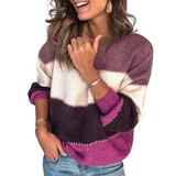 Erika - Wygodny Sweter w Paski