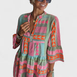 Juliane - Sukienka boho z falbanami