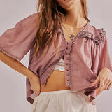 Bluzka Marais Ruffle