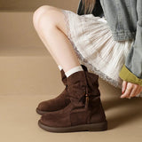 Hallie | Botki z Zamszu w Stylu Vintage