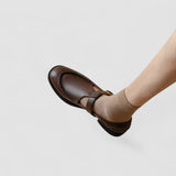 Avery - Ortopedyczne buty Mary Jane z kwadratowym noskiem