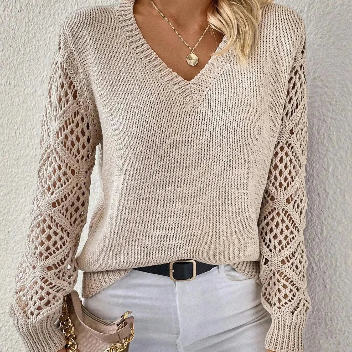 Martha - Sweter V-Neck Couture