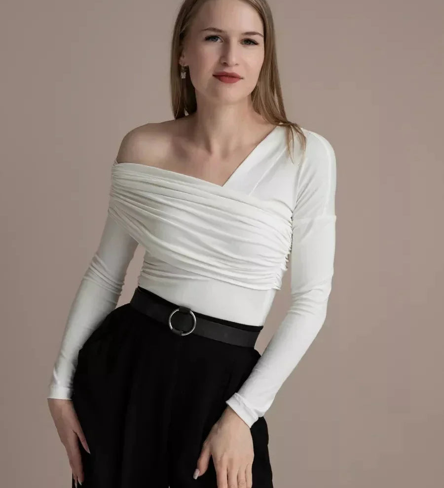 Top Clara Monroe z jednym ramiączkiem