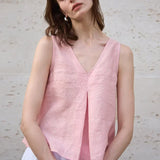 Odwracalna kamizelka z chambray