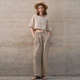 Boxy len crop top