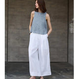 Odwracalna kamizelka z chambray