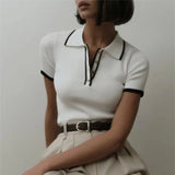 Koszulka polo Linea Contour z bawełny
