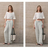 Boxy len crop top
