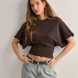 Arden Drape Bawełnka T-shirt