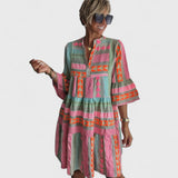 Juliane - Sukienka boho z falbanami