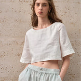 Boxy len crop top