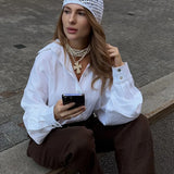 Luźna Koszula Bawełniana