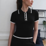 Koszulka polo Linea Contour z bawełny