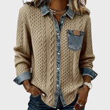 Mia | Sweter pleciony z denimu