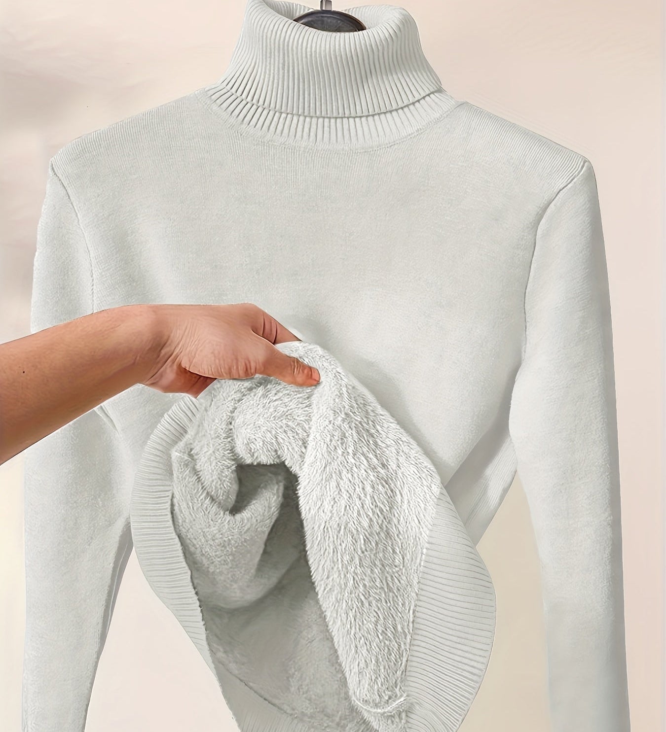 Zoe - Sweter z Wysokim Kołnierzem