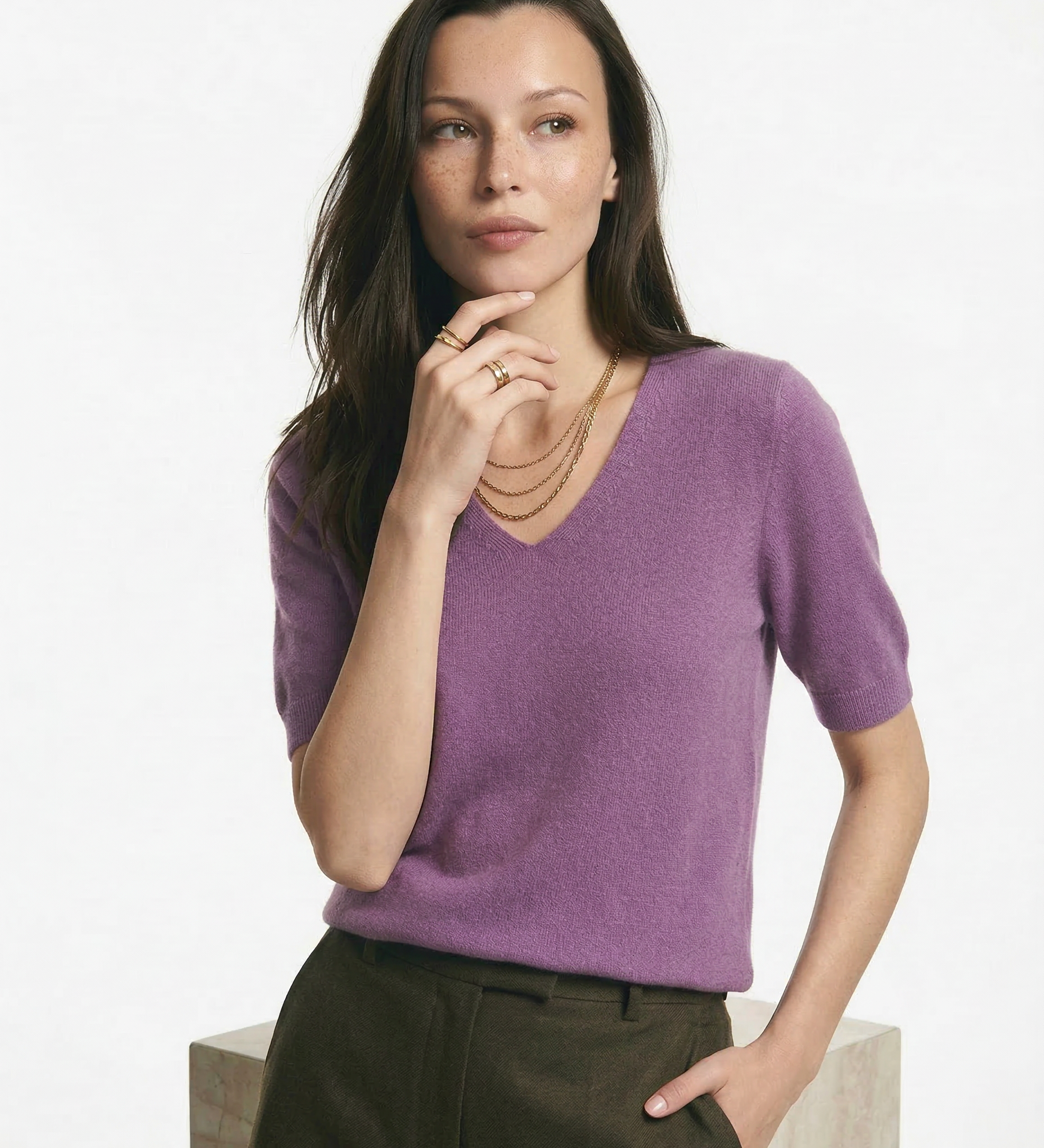 Elysian V-dekolt Który Sweter