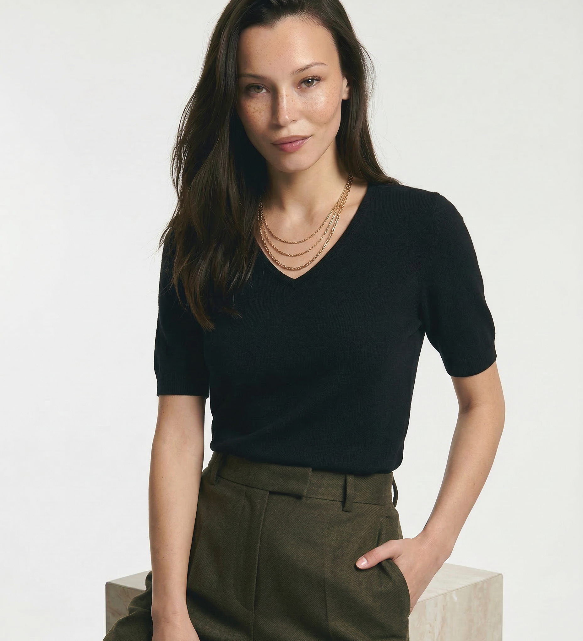 Elysian V-dekolt Który Sweter