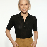 Amy Gładki Sweter Polo