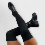 Lureva – Kozaki Overknee z Chunky Sole