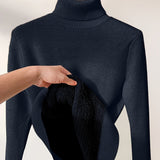 Zoe - Sweter z Wysokim Kołnierzem