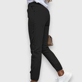 Lina – Spodnie jogger slim fit w stylu biznesowym