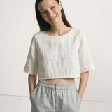 Boxy len crop top