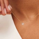 Ysavienna | Naszyjnik z Kamieniem Moissanite w Złocie 14k
