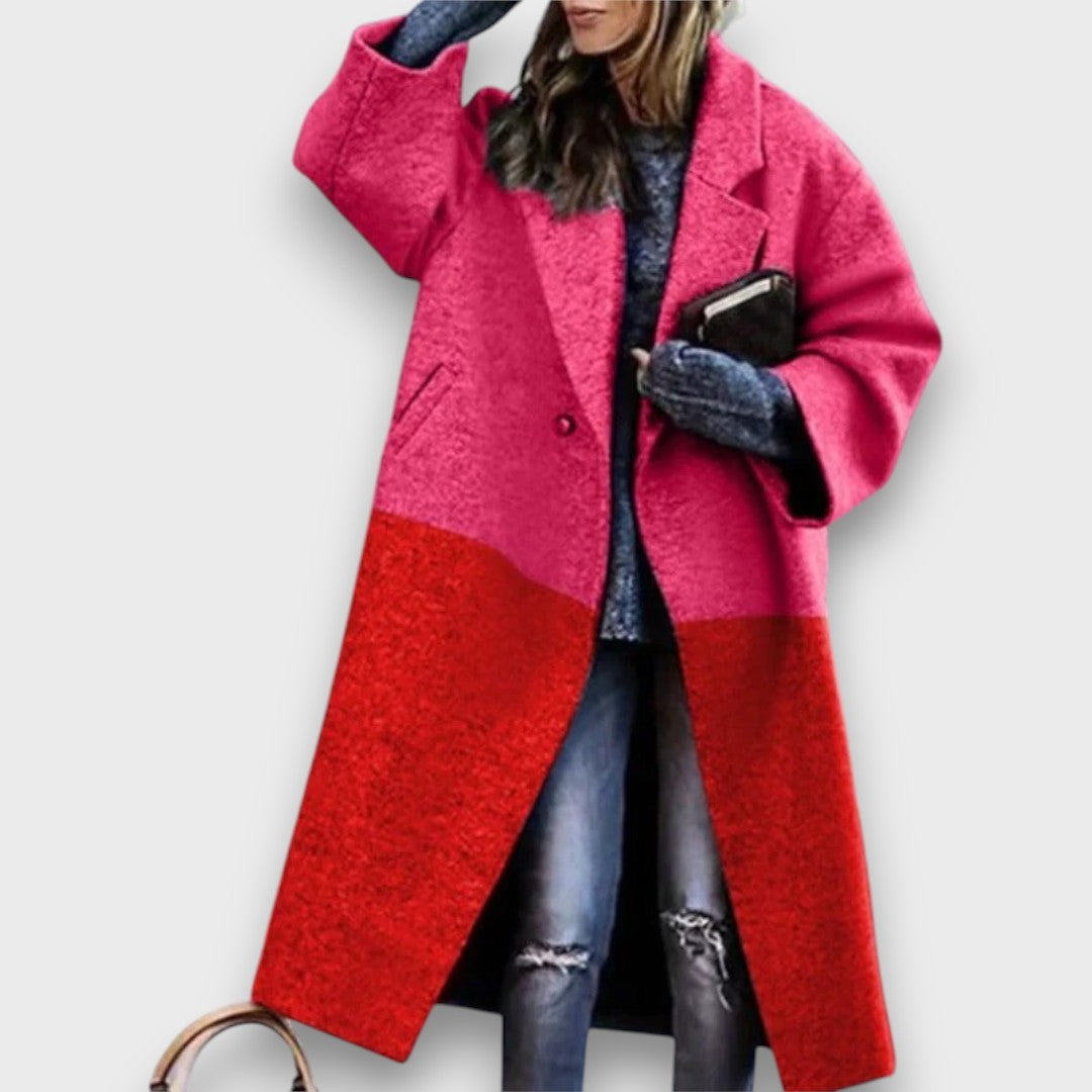 Fioren – Długi płaszcz w stylu oversize